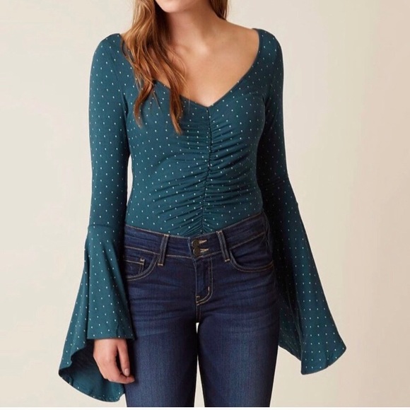 Free People Tops - Free People polka dot shirt